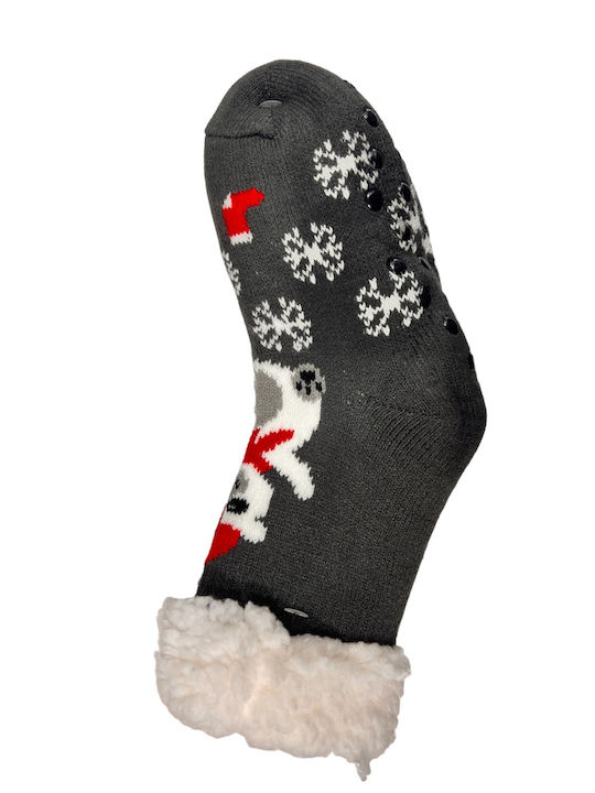 Christin Kinderstrümpfe Hausschuh-Socken Gray