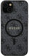Guess Classic Umschlag Rückseite Synthetisches Leder / Kunststoff / Leder Schwarz (Samsung S24 Ultra)