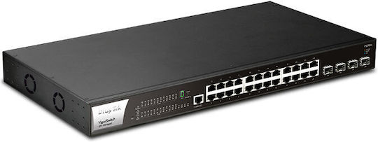 Draytek Vigor P2282x Managed L2 Switch with 24 Gigabit (1Gbps) Ethernet Ports and 4 SFP Ports