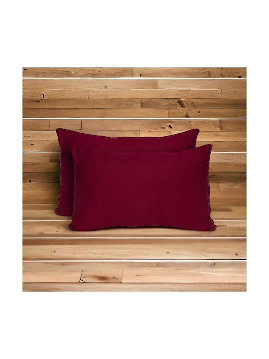 SpitiBazaar Set Față de Pernă Burgundy 50x70cm.