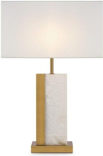 Maytoni Metall Tischlampe mit Weiß Schirm und Bronze Basis