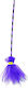 Carnival Broom Purple for Halloween 1pcs