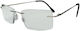 KRZ Lesebrille +4.00 in Gray Farbe KRZ111SIL400