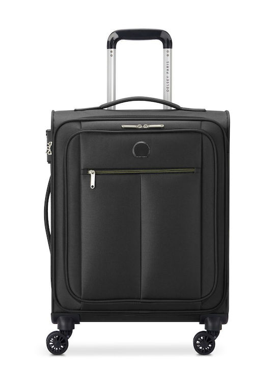 Delsey Pin Up Cabin Fabric Suitcase Black with ...