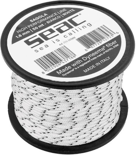 Seac Dyneema Ластик за харпун със свързващ елемент 1.8см.