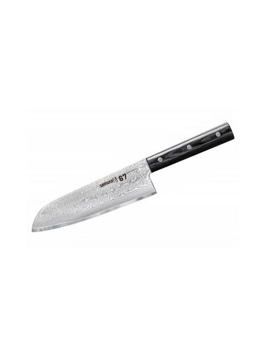 Samura Cuțit Santoku Damascus din Oțel Damasc 18cm