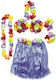 Carnival Skirt made of Plastic 5pcs