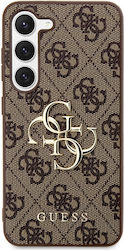 Guess Задна корица Кожа Кафяв (Samsung S24 Plus)