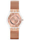 Swatch Women's Watch with Pink Gold Metal Bracelet