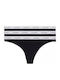 Βαμβακερά Women's String 3Pack Black