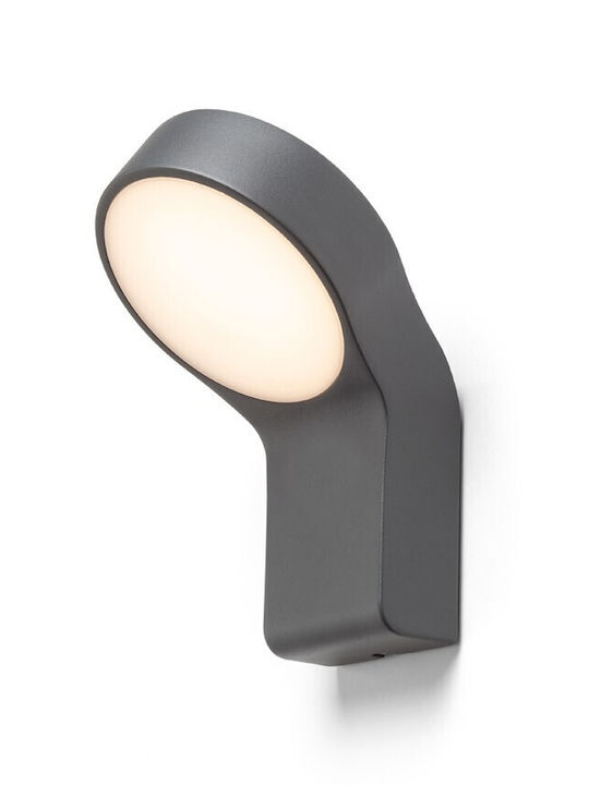 Rendl Light Studio Επιτοίχιο Εξωτερικό Φωτιστικό LED IP44 9W με Θερμό Λευκό Φως 14x15.5x22εκ.