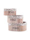 ForHome Bamboo Storage Basket Multicolour 3pcs