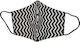 Palatino Protective Mask Fabric Black / White MARK828 1pcs