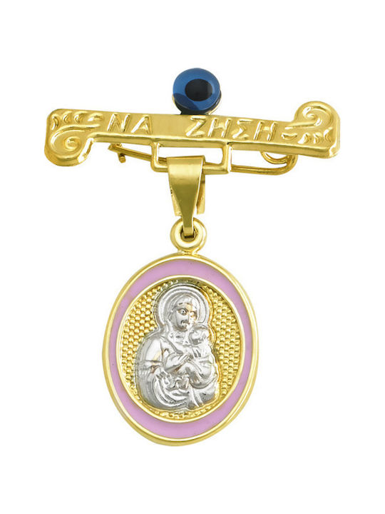 Kinder Sicherheitsnadel aus Gold 9K