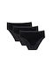 Clio Lingerie Cotton Women's Slip 3Pack Black