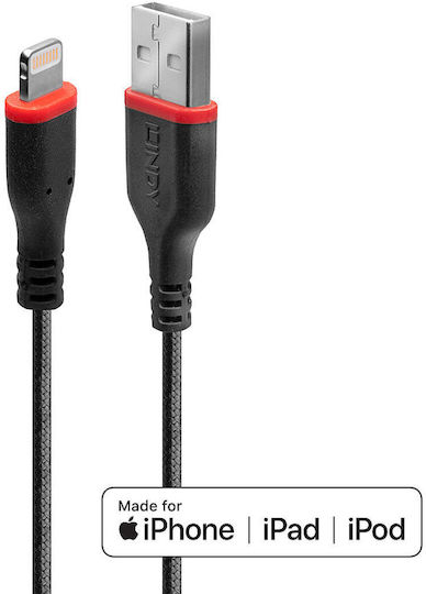Lindy USB 2.0 Cable USB-A male - Μαύρο 1m 31291