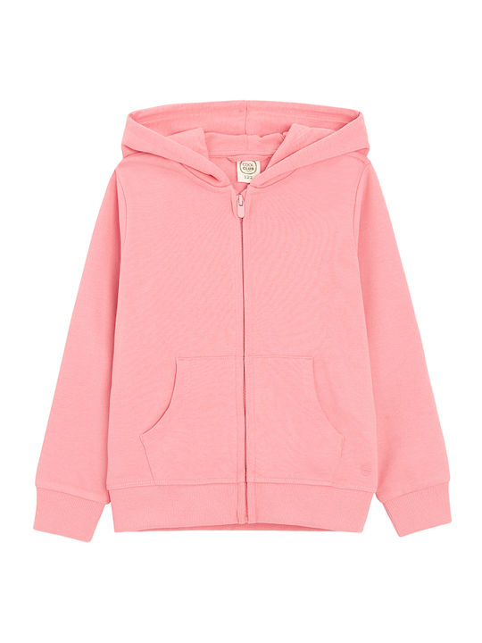 Kids Cardigan with Hood Red