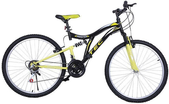TEC Master 24" Μαύρο/Κίτρινο Mountain Bike με Ταχύτητες