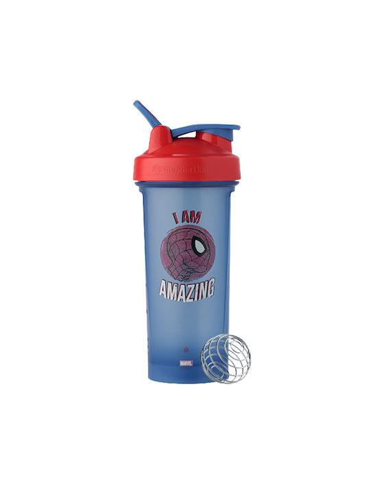 Blender Bottle Pro 28 Marvel Spider Man Plastic Protein Shaker 820ml Black