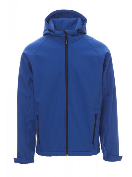 Payper Gale Arbeitsjacke Softshell mit Kapuze Blau