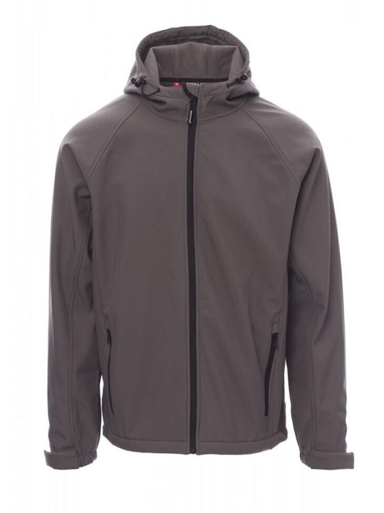 Payper Gale Arbeitsjacke Softshell mit Kapuze Gray