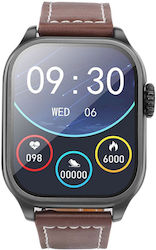 Hoco Y17 Smartwatch με Παλμογράφο (Μαύρο)