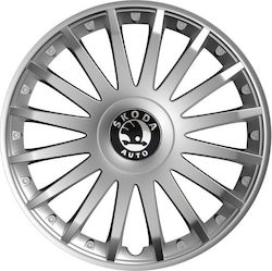 Versaco Auto Radkappen Set Crystal 4Stück 15" S...
