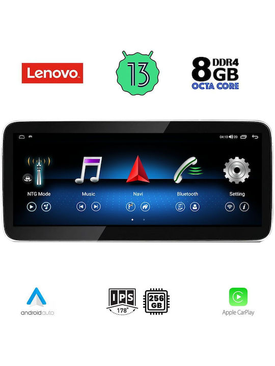 Lenovo Ηχοσύστημα Αυτοκινήτου για Mercedes-Benz GLK Mini ONE 2008-2012 (Bluetooth/USB/AUX/WiFi/GPS/Apple-Carplay/Android-Auto) με Οθόνη Αφής 12.3"