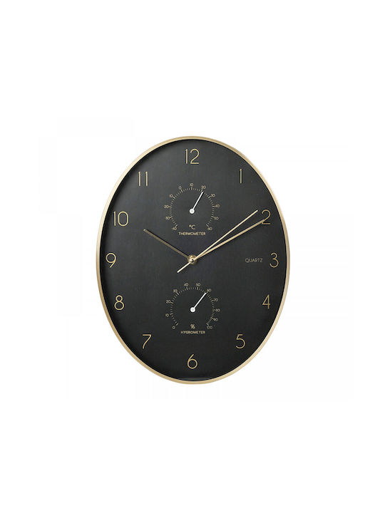 Zaros Wall Clock Black