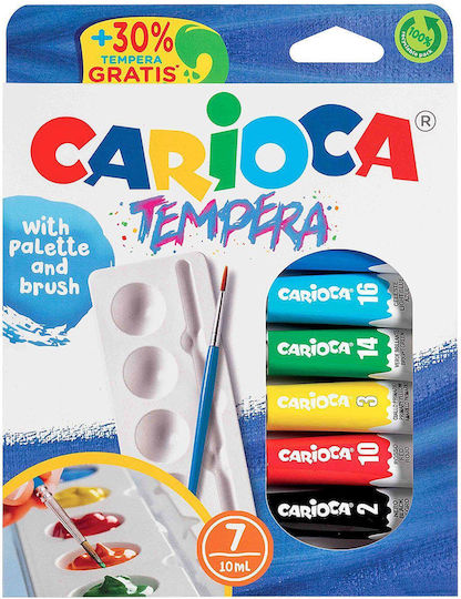 Carioca Tempera Paints 7pcs