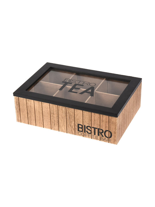 Zaros Vase General Use with Lid Glass Transparent 16.5x16.5x24cm