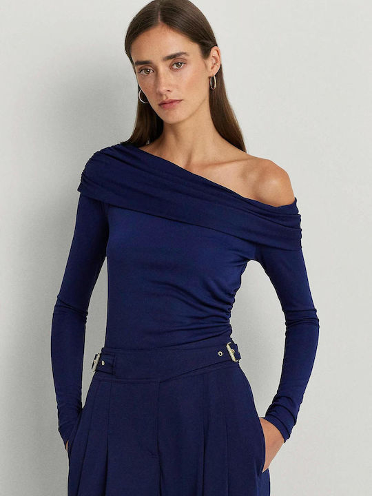 Ralph Lauren Women's Blouse Long Sleeve Navy Blue