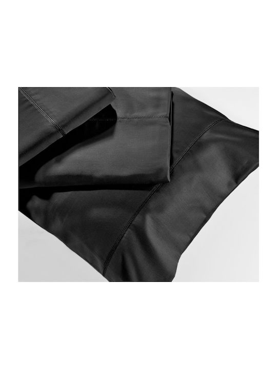 Down Town Home Παπλωματοθήκη Βαμβακερή Διπλή 200x240 250/10 Black