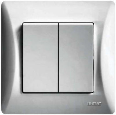 Panafan Wall Switch Two-Way Silver