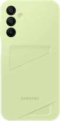 Samsung Card Slot Umschlag Rückseite Silikon Lime (Samsung Galaxy A15)