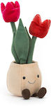 Jellycat Jucărie de Pluș Tulip Pot