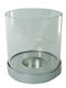 Gala Candle Holder Glass in Transparent Color 9.5x10.2x10.2cm 1pcs