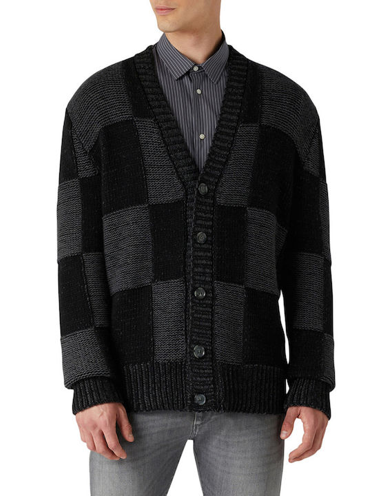 Trussardi Men's Cardigan with Buttons Gray