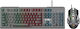 Weibo WB-595 Οπτικό Gaming Πληκτρολόγιο με RGB φωτισμό (Αγγλικό US) Γκρι