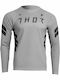 Thor Pentru bărbați Tricou Motocross Mânecă lungă Gri Culoare