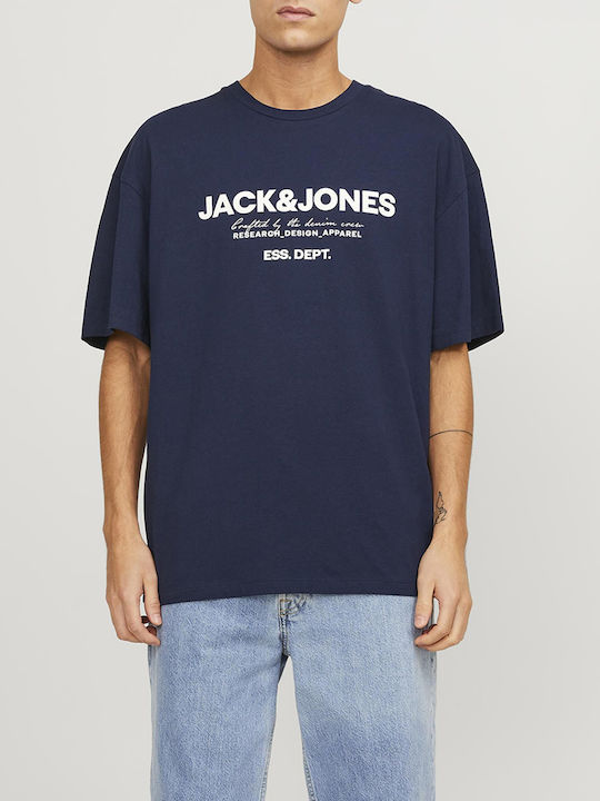 Jack & Jones Herren T-Shirt Kurzarm Navy Blue