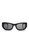 Faos Women's Sunglasses with Black Plastic Frame and Black Lens