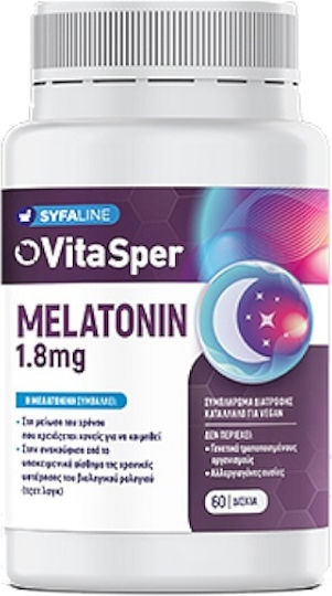 Vitasper Melatonin Supplement for Sleep 60 Capsules