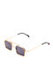 Olympus Sunglasses Hephaestus Unisex Sunglasses with Gold Metal Frame and Gray Lens 8461137312767
