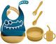 Queen Mother Crocodile Silicone Feeding Set wit...