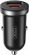 XO Car Charger 30W Fast Charging with Ports: 1xUSB 1xType-C Black Color