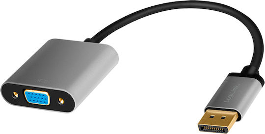 LogiLink Konverter DisplayPort männlich zu DisplayPort männlich Gold 1Stück CDA0109