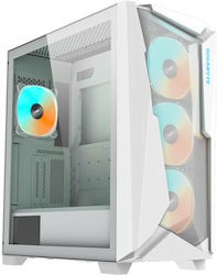 Gigabyte C301 Glass V2 Gaming Midi Tower Κουτί Υπολογιστή με RGB Φωτισμό Λευκό
