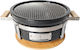 Karamco Yakitori Au08n Ceramics Portable Charcoal Grill 34cmx34cm