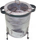 Galvanized Charcoal Grill